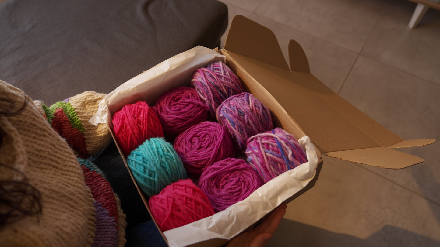 Kit de lanas Alma Violeta