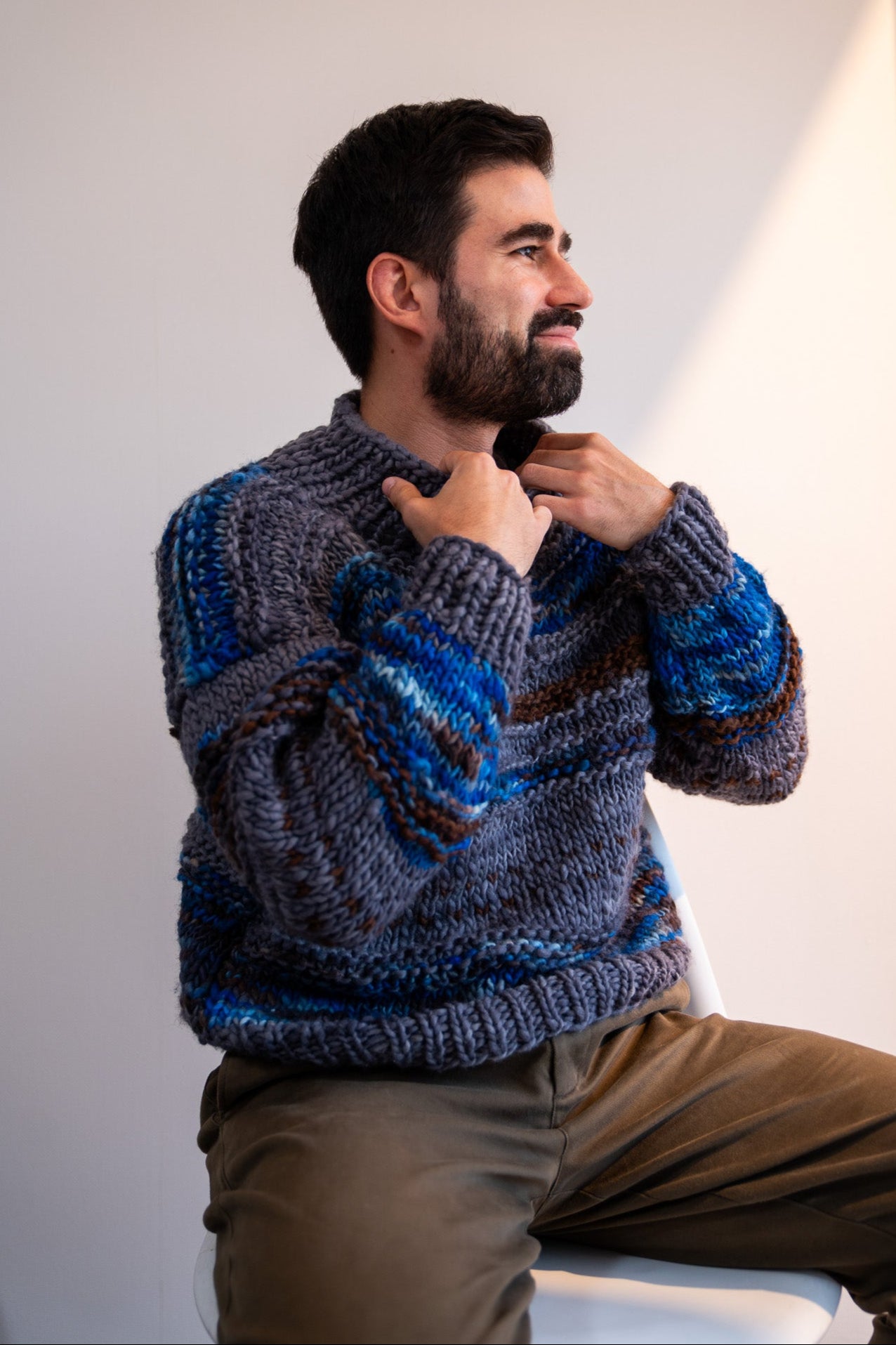 Gris y Azul Unisex